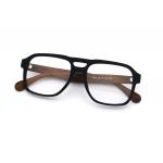 Adjustable Polygons Wood Grain Glasses Acetate Material 8187 for sale