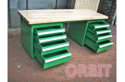 China Heavy Duty Industrial Workbenches With Wood / Composite Board Bench Top supplier