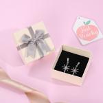 Rigid Square Lid and Base Box Custom Jewelry Box Packaging With Foam Insert