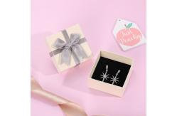 China Rigid Square Lid and Base Box Custom Jewelry Box Packaging With Foam Insert supplier