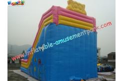 China 9M Spongebob Commercial Inflatable Water , Inflatable Bouncer Slides supplier