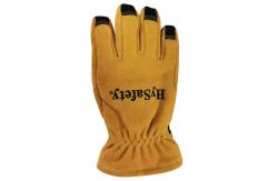 China NFPA 1971 Structural Firefighter Gloves Cowhide 3D Roll Over Tips Fireman Gloves supplier