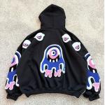 Custom Chenille Patch Thick Hoodie Heavyweight Pullover Sweatshirts Oversized Towel Chenille Embroidery Hoodies For Men for sale