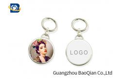 China Beautiful Girl Image Custom 3D Keychain , Personalised 3D Keyrings MET Material supplier