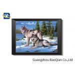 Wolf 5D Lenticular Picture , 3D Deep Effect Lenticular Image Printing