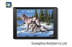 China Wolf 5D Lenticular Picture , 3D Deep Effect Lenticular Image Printing supplier