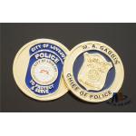 Despoke Two Sides Brass Challenge Coins Background Sandblast For Collection