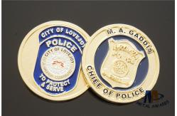 China Despoke Two Sides Brass Challenge Coins Background Sandblast For Collection supplier