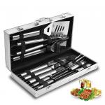 BBQ Accessories 10PCS 304 Stainless Steel Bbq Grill With Aluminum Case for sale