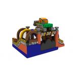 Construction Builder Combo Jumping House / Double Slides Inflatable Bouncy House