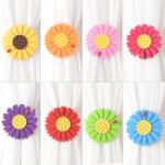 Sunflower binding curtain accessories holders Decorative Magnetic Curtain Buckle for sale