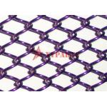 Aluminum Spiral 1mm Metal Mesh Curtain Customized Size Color For Partition Screen for sale