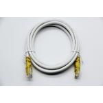 High Speed Cat 6 Ethernet Patch Cable Yellow 1Gbps RJ45 Copper Conductor PVC Jacket for sale