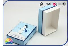 China Christmas Snowman 4C Printed Customized Size Rigid Shoulder Box With Buttons supplier