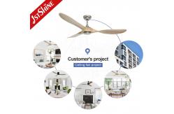 China ETL 3 Solid Wood Blades Ceiling Ventilation Fan With Remote Control supplier