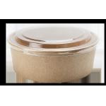 Eco-Friendly Disposable Food Grade Bamboo Salad Paper Bowls With Lids for sale