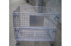 China Industrial Heavy Duty Mesh Container Stackable Collapsible Rigid Pallet Containers supplier