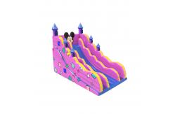 China Children Fun Park Inflatable Miki Mouse Pink Slide For Rentals supplier