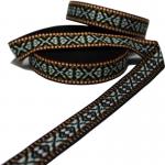 Width 20mm Ethnic Jacquard Webbing Patterned Decorative Webbing