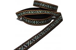 China Width 20mm Ethnic Jacquard Webbing Patterned Decorative Webbing supplier