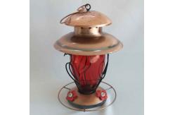 China Home Hanging Painted Decorative Metal Bird Feeders Rust Resistance supplier