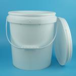 Butter Plastic Packaging Bucket 17 Liter With Lid And Handle Factory Outlet for sale