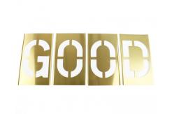 China Adjustable Brass Interlocking Stencils Letter And Number Sets For Printing supplier