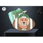 Hockey Shape Metal Award Medals Zinc Alloy Die Casting High Durability for sale