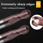 High Hardness CNC Carbide End Mill For CNC Lathe Machine
