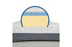 China Gel High Density 2 Layer Memory Foam Mattress Topper For Bedroom supplier