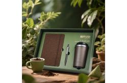 China Sustainable Office Essential Coffee Ground Notebook With Embossing Logo supplier