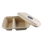 Biodegradable Paper Pulp Lunch Container, Sugarcane Bagasse Food Container, Disposable Tableware for sale