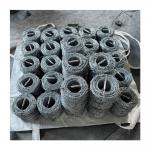 500 Meters Barbed Wire 12.5 gauge Galvanized Barbed Wire With 14 gauge 4-point barbs for sale