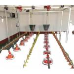 Raising Chicken Feeding Line Steel PP Poultry Pan Feeding System