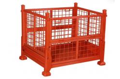 China Collapsed Stillage Pallet Warehouse Racking Cages Stackable Assembled supplier