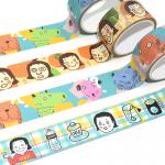 Kawaii Japanese Washi Paper Acrylic Adhesive Tape Washi Paper Masking Tape Christmas Washi Tape for sale