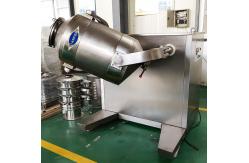 China Rotating Drum 3D Sugar Salt Medicine Powder Blending Machine supplier