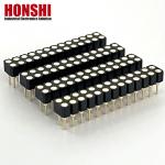 2.54mm Dual Row PCB H3.0mm 7.4mm Straight Brass Machined Round Female Header Connector for sale