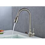 2 Way Pull Down Kitchen Faucet Save Water Aerator Design ROVATE Deck Mounted for sale