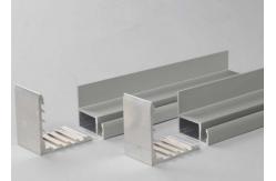 China Silvery Anodized Solar Panel Aluminium Frame 6063 / 6061 With Cutting / Punching supplier