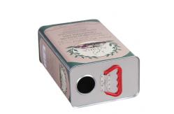 China Empty 0.1L-5L Metal Rectangular Tin Cans For Olive Oil supplier