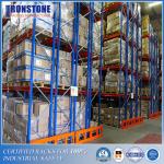 50% Selectivity Double Deep Metal Pallet Storage Rack With Special Forklifts for sale
