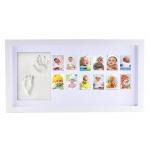Wooden Baby First 12 Months Photo Frame Kids / Baby Picture Frames for sale