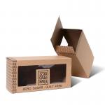 Brown Kraft Paper Foldable Carton Box With Luxury Foil Stamping Color for sale