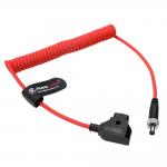 Alvin's Cables Atomos Ninja V D-tap Power Cable, 1.6-4ft Smart Dtap to Locking DC 2.1 Coiled Cable for Blackmagic Video Assist, for Hollyland Mars 400S, Ultra Soft for sale