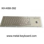 Vandalism Industrial Computer Keyboard Metal with Panel Mount Trackball for sale