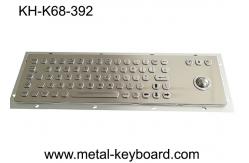 China Vandalism Industrial Computer Keyboard Metal with Panel Mount Trackball supplier