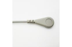 China Banana Convers Screw Button Ecg Trunk Cable , Gray Ekg Lead Wires supplier