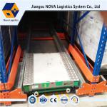 Orange Channel Type Shuttle Pallet Racking Q235B Steel With Pre Galvanized Frames for sale
