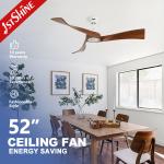 1stshine Ceiling Fan Electric 3 Wood Blades 5 Speeds Natural Wind Modern Simple Style for sale